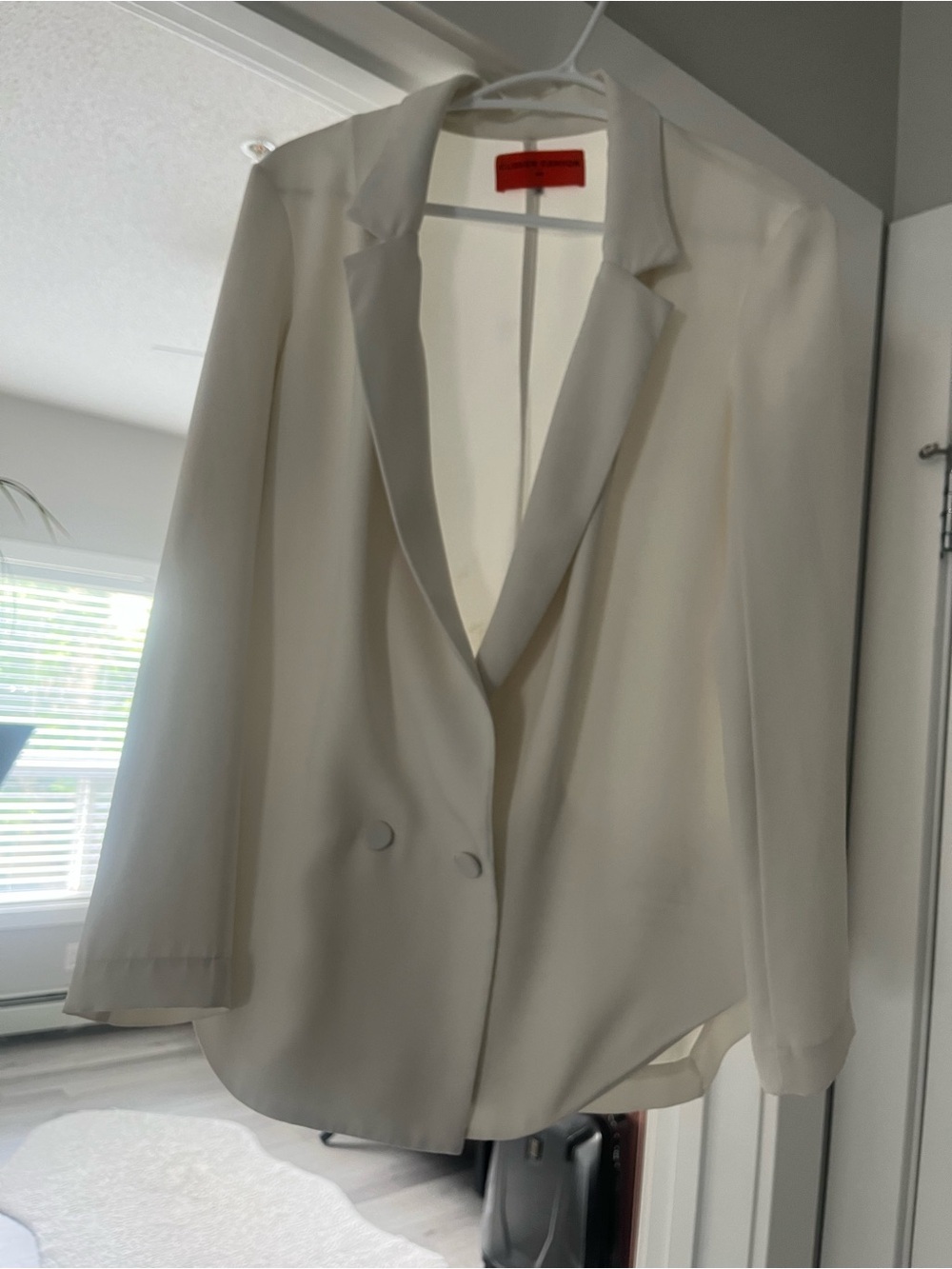 Vintage - Clover Canyon White Double-Breasted Blazer